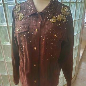 Denim unique jacket shirt